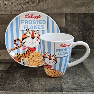 Kelloggs Frosted Flakes Good Morning Its Gonna Be A Great Day Cup & Plate 2013‎